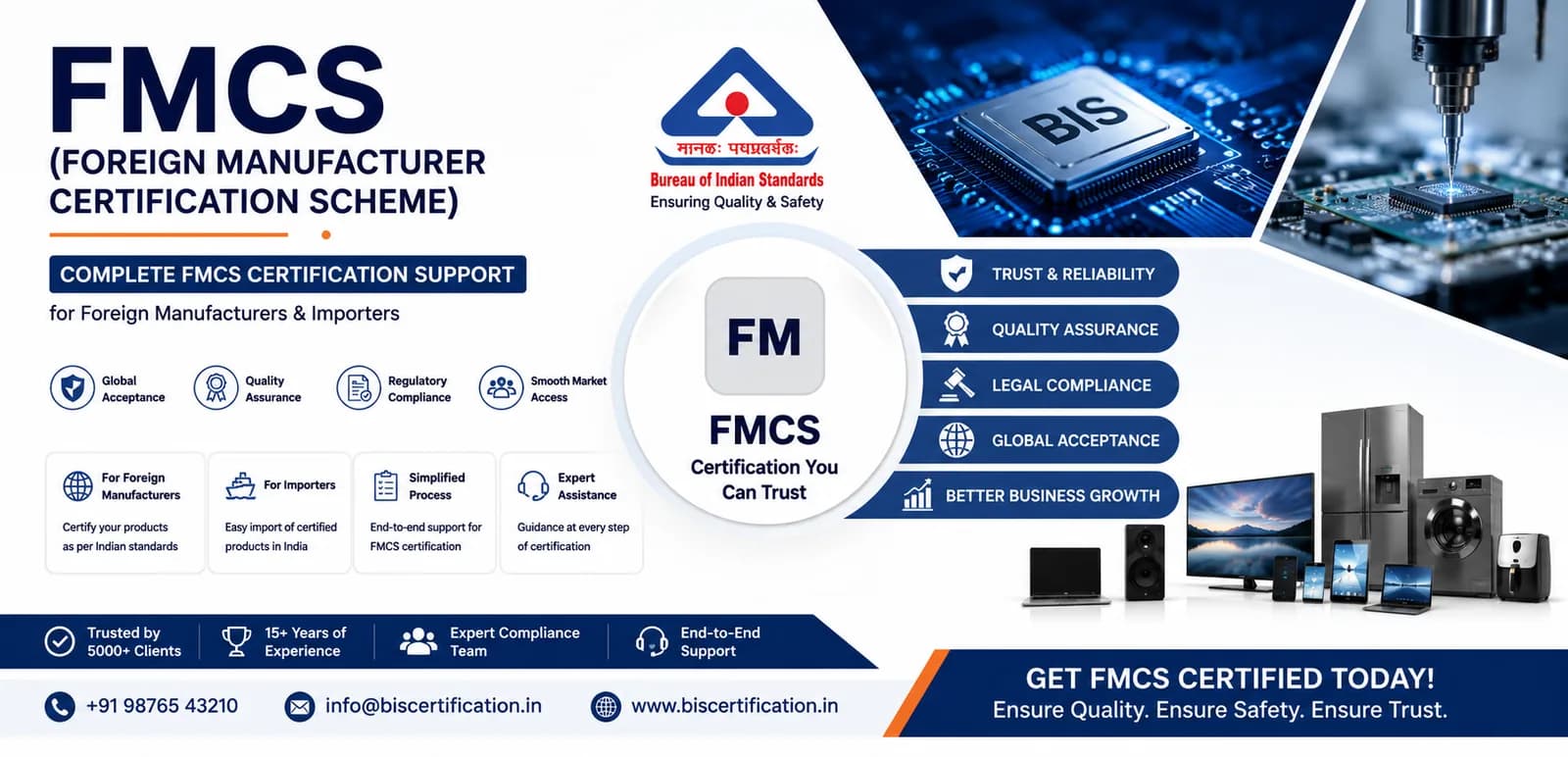 BIS FMCS Certification for Foreign Manufacturers — Complete guide to selling products in India