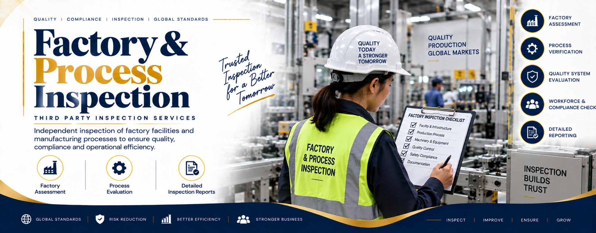 Factory & Process Inspection Services in India — Know how your supplier really works before you commit to an order