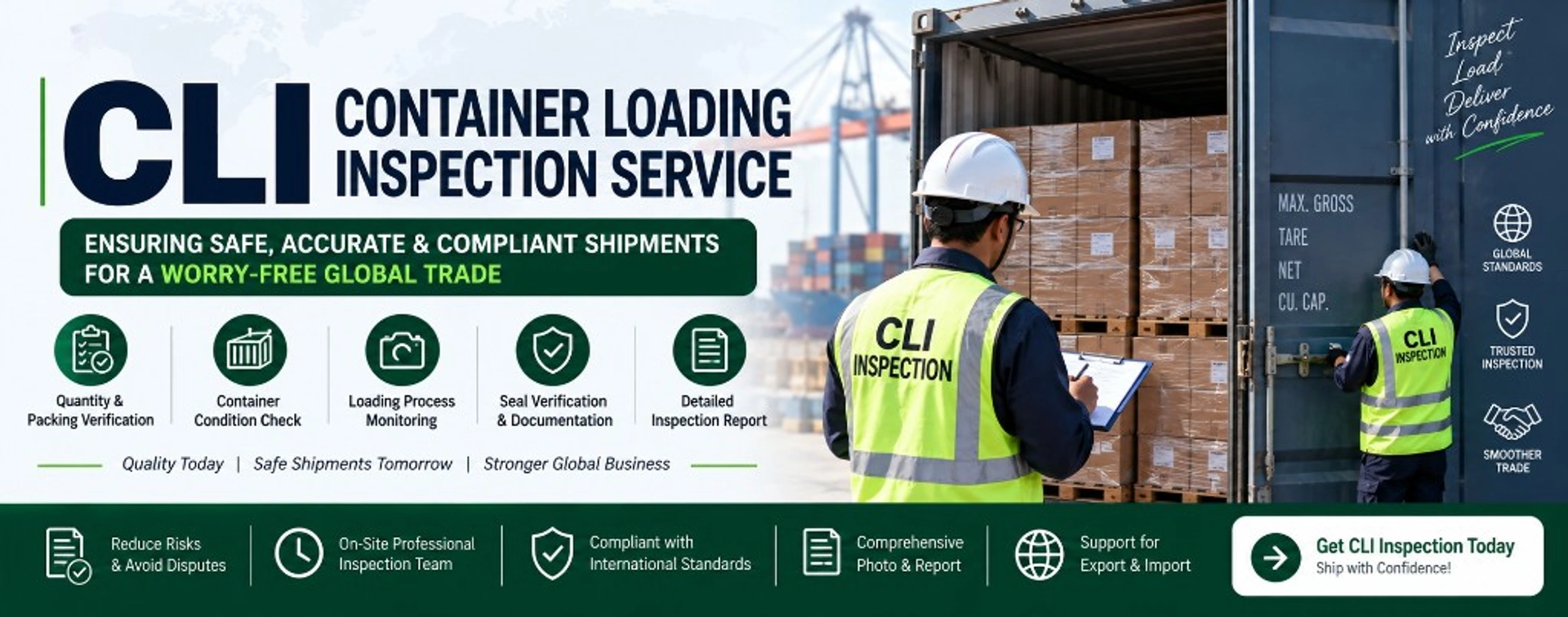 CLI Container Loading Inspection Service — ensuring safe, accurate and compliant shipments
