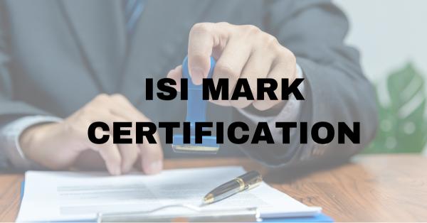 ISI Mark Certificate 